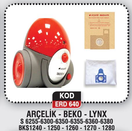 ARÇELİK - BEKO - LYNX S6255-6300-6350 ERD 640